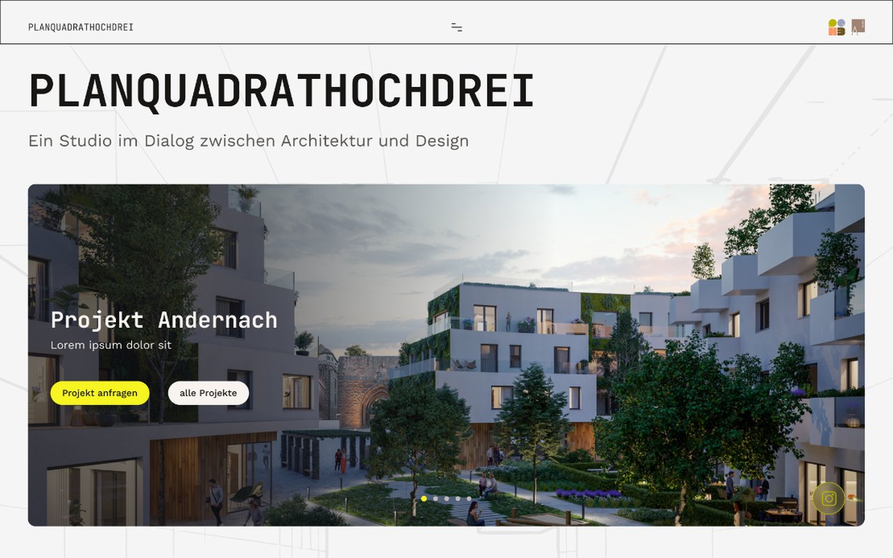Vorschau einer fertigen SiteFlow-Website im Browser